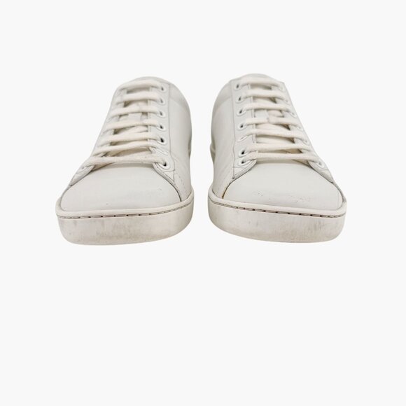 Gucci Interlocking GG Ace Sneakers Size 37 US 7 White Leather Low Top Logo Shoe - Picture 5 of 13